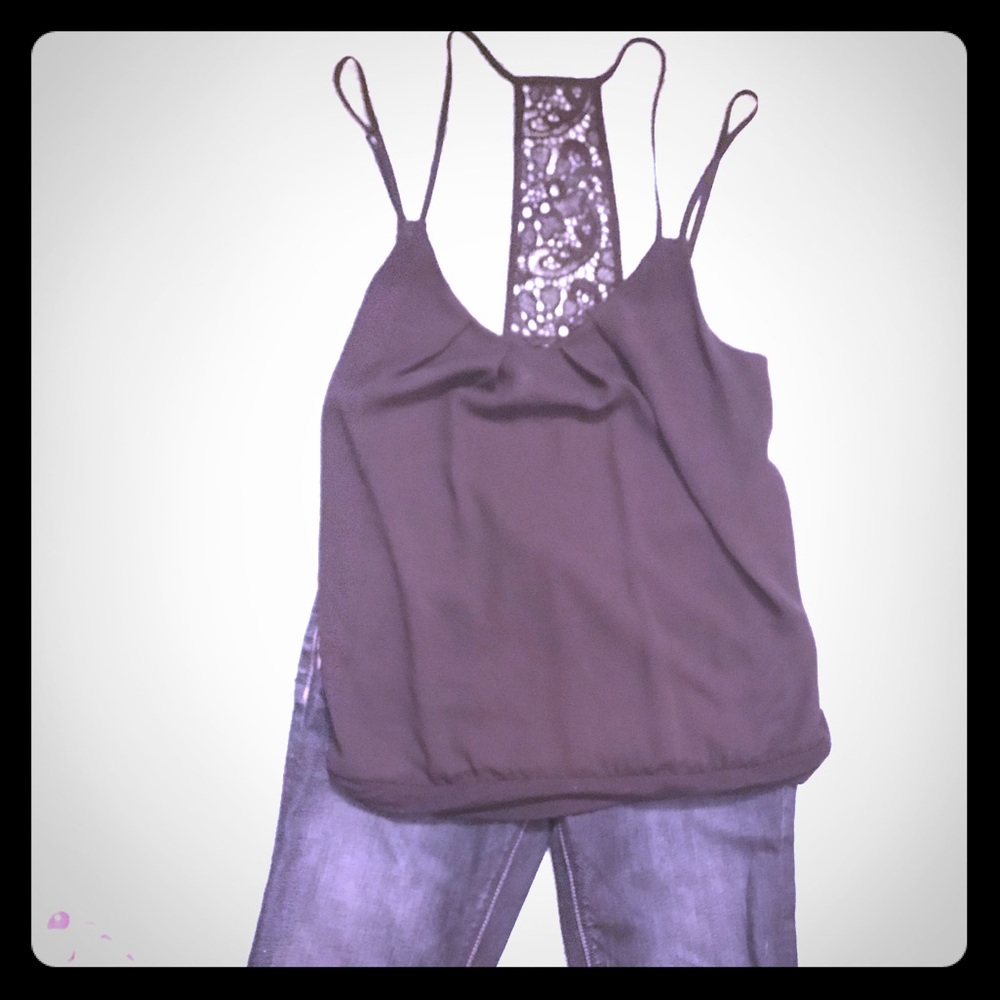 Express Lace Racerback Tank